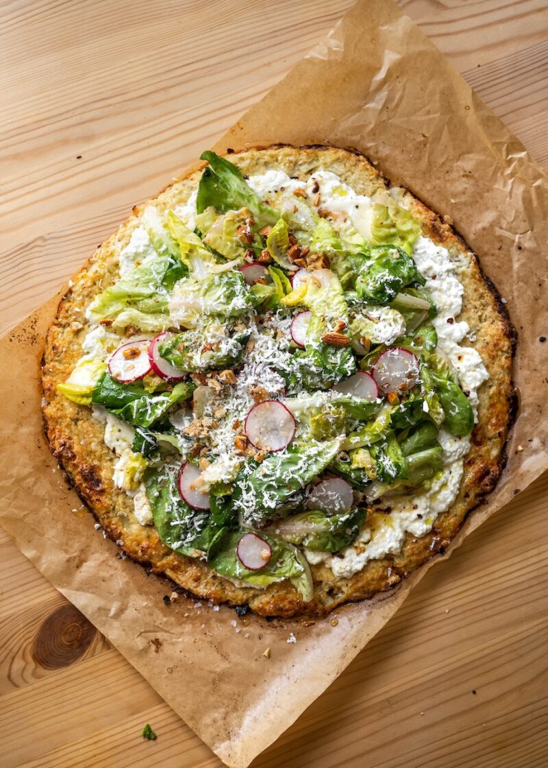 Spring Salad Pizza Pie